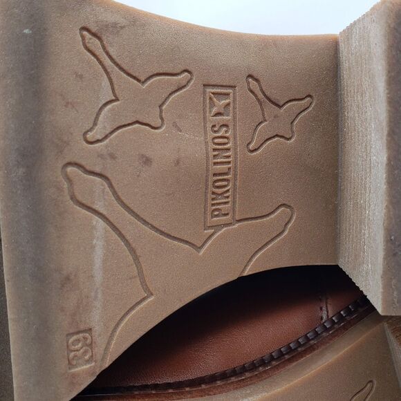 PIKOLINOS Valladolid W5D-8942 Leather Boots Brandy Women's Size 8.5 US 39 EUR - Picture 8 of 10